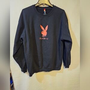 Playboy Ace Of Hearts 3.0 Black Crewneck  Playboy Club Of Tokyo